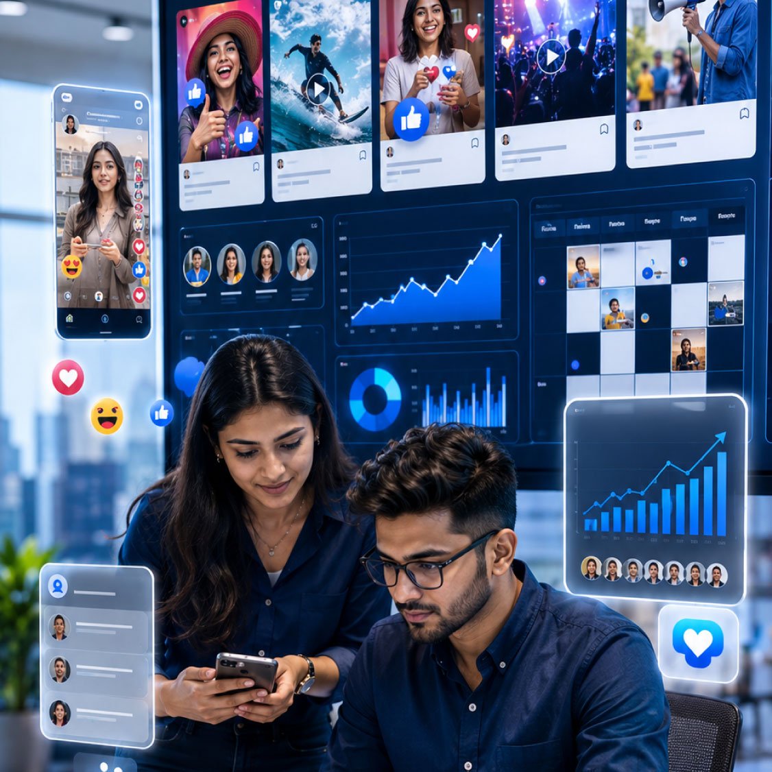 Social media marketing services by Tekzow